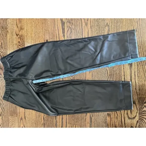 A New Day Faux Black Leather Pants Womens Size XS NWOT - Picture 2 of 6